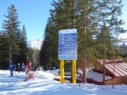 Pistenausschilderung in Cortina d'Ampezzo