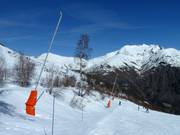 Schneilanzen im Sektor Vallée Blanche