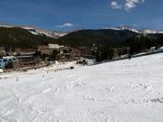 Blick auf das Winter Park Village mit den Hotels