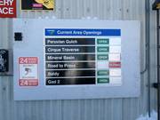 Öffnungsstatus der Bereiche