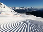 Sehr gute Pistenpräparierung