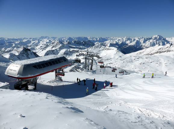 Panorama am Mölltaler Gletscher mit Gletscher Jet