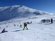Blick auf die Übungspisten Wildkogelscharte I und II