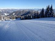 Sehr gute Pistenpräparierung