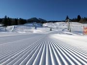Sehr gute Pistenpräparierung in Nesselwang
