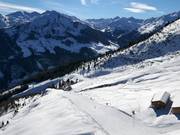 Geolsabfahrt zur Talstation der Panoramabahn Geols