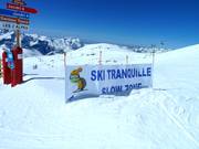 Ski tranquille - Geschwindigkeitsberuhigte Zonen sind markiert