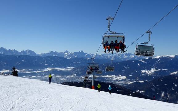 Größter Höhenunterschied im Bezirk Villach-Land – Skigebiet Gerlitzen