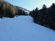 Abfahrt von der Unternbergalm