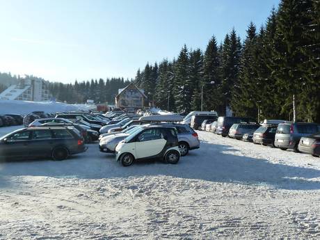 Erzgebirge: Anfahrt in Skigebiete und Parken an Skigebieten – Anfahrt, Parken Keilberg (Klínovec)