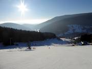 Blick über das Skigebiet Velká Úpa