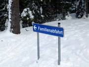 Beschilderung an der Bergstation