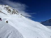 Ungesicherte Freeridehänge an der Leppleskofelbahn