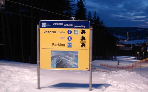 Südwesttschechien (Jihozápad): Orientierung in Skigebieten – Orientierung Lipno