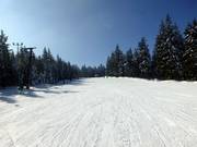 Verschneite Winterlandschaft und Traumpisten