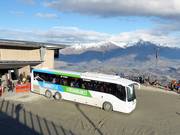 Skibus von Queenstown zum Skigebiet Coronet Peak