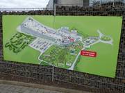 Pistenplan am Eingang zur Skihalle