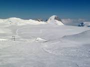 Langlauf am Plaine-Morte-Gletscher