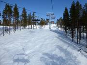 Freeridepiste unterhalb der Sechsersesselbahn