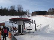 Promenádní - 4er Sesselbahn fix geklemmt