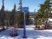 Pistenausschilderung im Skigebiet Norefjell