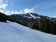 Blick vom Blackcomb Mountain zum Whistler Mountain