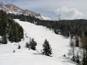 Breite Abfahrt am Santa Croce