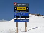 Pistenausschilderung in Winter Park