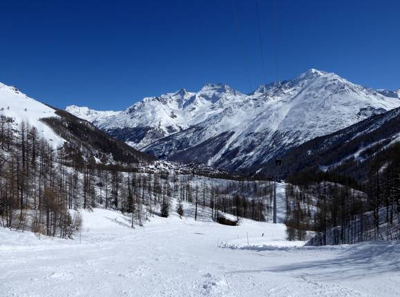 Talabfahrt nach Saas-Fee mit Panorama