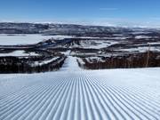 Perfekte Pistenpräparierung im Skigebiet Hemavan
