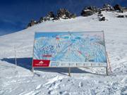 Pistenplan an der Bergstation Treble Cone