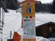 Kompakte Information an der Talstation