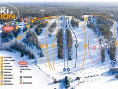 Pistenplan MeriTeijo Ski