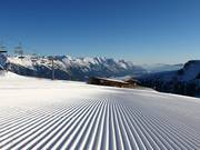 Sehr gute Pistenpräparierung