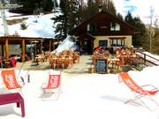 Bergrestaurant Le Grizzly an der Bergstation des Korblifts Pinatelle