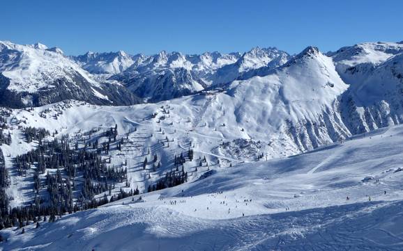 Größtes Skigebiet im Geltungsbereich der Montafon Brandnertal Karte – Skigebiet Silvretta Montafon