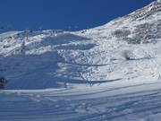 Blick auf die Skiroute Standard