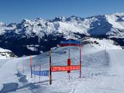 Pistenausschilderung in Grimentz