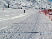 Perfekt präparierte Piste am Passo Tonale