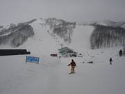 Abfahrten an der Vierersesselbahn Victoria