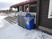 Mülltrennung im Skigebiet Kläppen