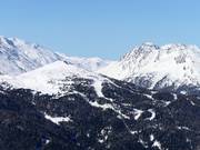 Blick auf das Skigebiet