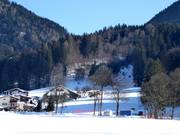 Blick auf den Skihang von Bad Häring