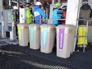 Mülltrennung im Skigebiet