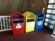 Mülltrennung im Skigebiet Cerler