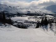 Blick auf die Unterkünfte