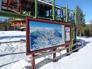 Pistenplan an einer der Talstationen