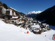 Der Ort Kappl an der Talabfahrt