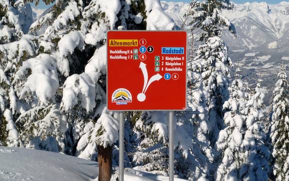 Radstadt: Orientierung in Skigebieten – Orientierung Radstadt/Altenmarkt