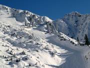 Schwere Panorama Abfahrt